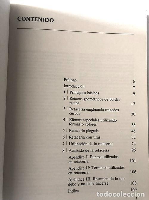 Libros de segunda mano: PATCHWORK / RETACER&Iacute;A ARTESANA / A&Ntilde;O 1985 / 111 P&Aacute;GINAS - Foto 3