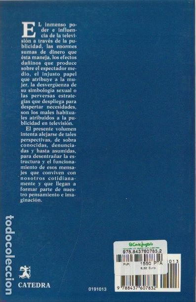 Libros de segunda mano: La imagen publicitaria en televisi&oacute;n / Jos&eacute; Saborit - Foto 2