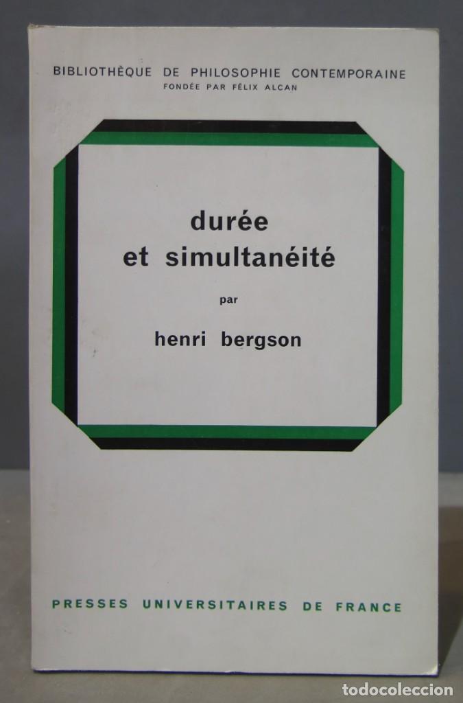 Libros de segunda mano: Dur&eacute;e et simultan&eacute;it&eacute; Bergson. H. Bergson - Foto 1