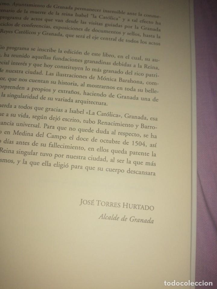 Libros de segunda mano: Libro fundaciones Granadinas y testamento de Isabel la cat&oacute;lica Granada - Foto 3