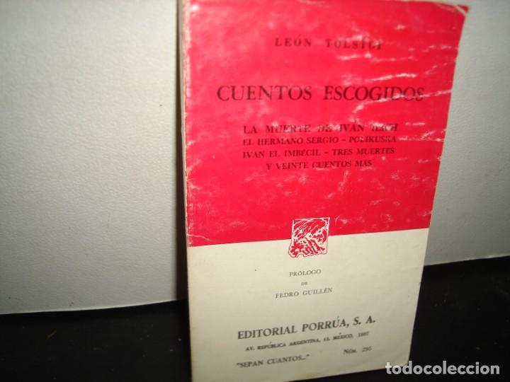 Libros de segunda mano: 17- LE&Oacute;N TOLSTOI - CUENTOS ESCOGIDOS - Foto 1