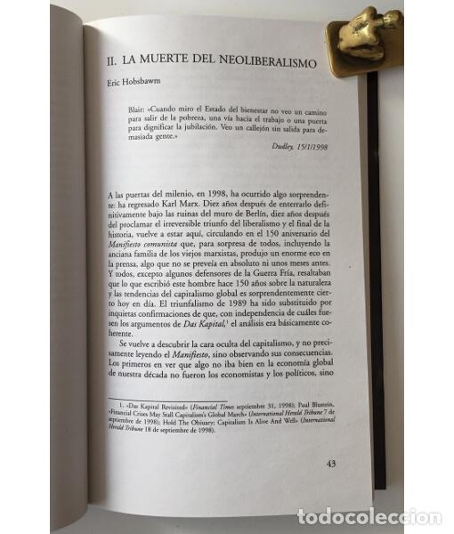 Libros de segunda mano: &iquest;TERCERA V&Iacute;A O NEOLIBERALISMO?. VV.AA. Icaria. 2000. - Foto 3