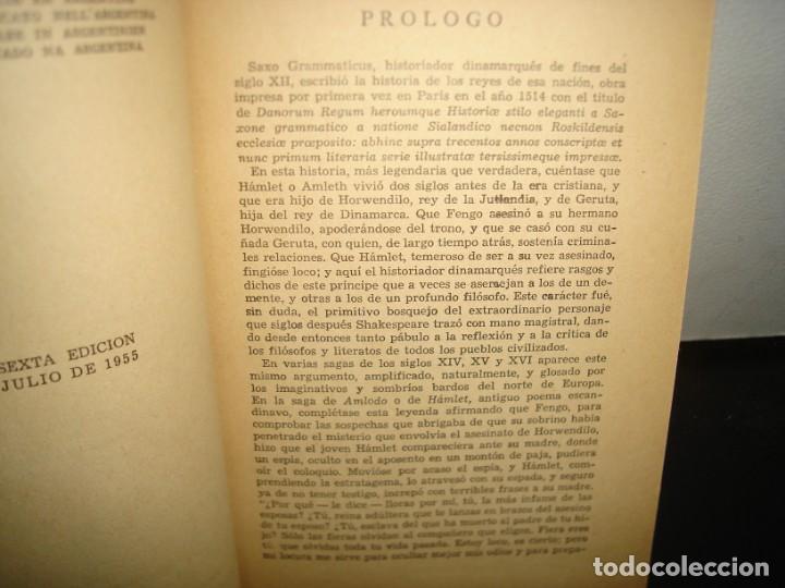 Libros de segunda mano: 17- HAMLET. PR&Iacute;NCIPE DE DINAMARCA - SHAKESPEARE - 1955 - Foto 4