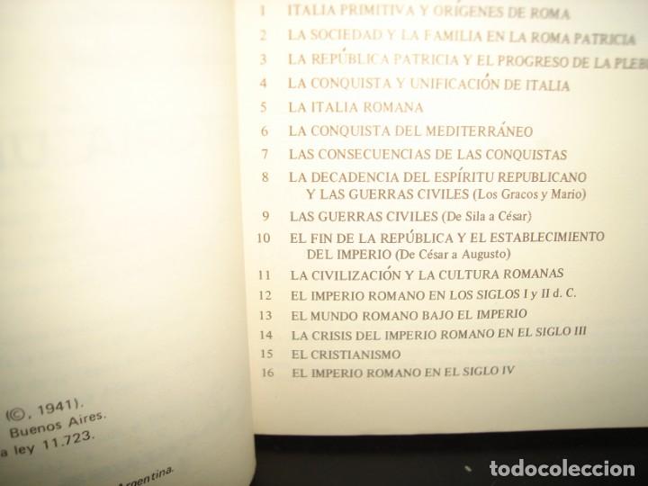 Libros de segunda mano: 17- HISTORIA UNIVERSAL. ROMA - SECCO, ELLAURI, BARIDON - Foto 3