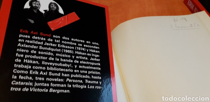 Libros de segunda mano: CATARSIS, PERSONA, TRAUMA, ERIK AXL SUND, - Foto 2