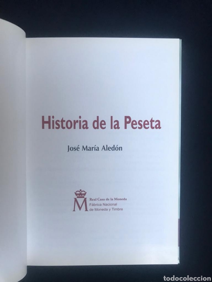 Libros de segunda mano: Historia de la peseta Jos&eacute; Maria aledon - Foto 2