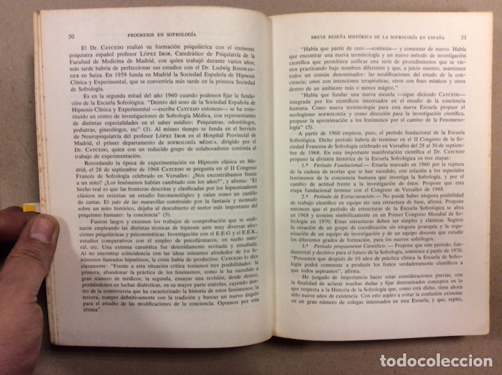 Libros de segunda mano: PROGRESOS EN SOFROLOGIA. DR. A. CAYCEDO. EDITORIAL SCIENTIA 1969 - Foto 4