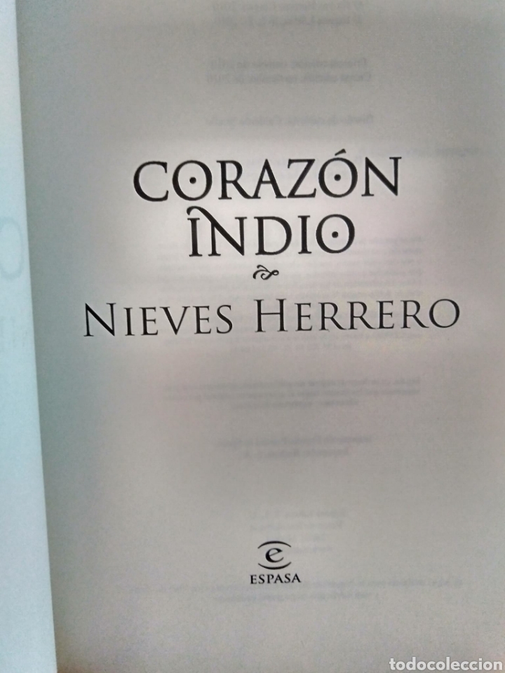 Libros de segunda mano: Coraz&oacute;n indio / Nieves Herrero - Foto 2