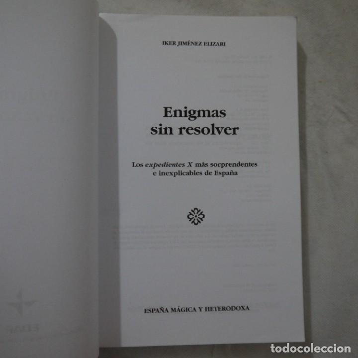 Libros de segunda mano: ENIGMAS SIN RESOLVER - IKER JIM&Eacute;NEZ - EDAF - 2004 - Foto 3