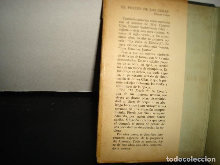 Libros de segunda mano: 18- EL PRECIO DE LAS COSAS - ELINOR GLYN - 1950 - Foto 3