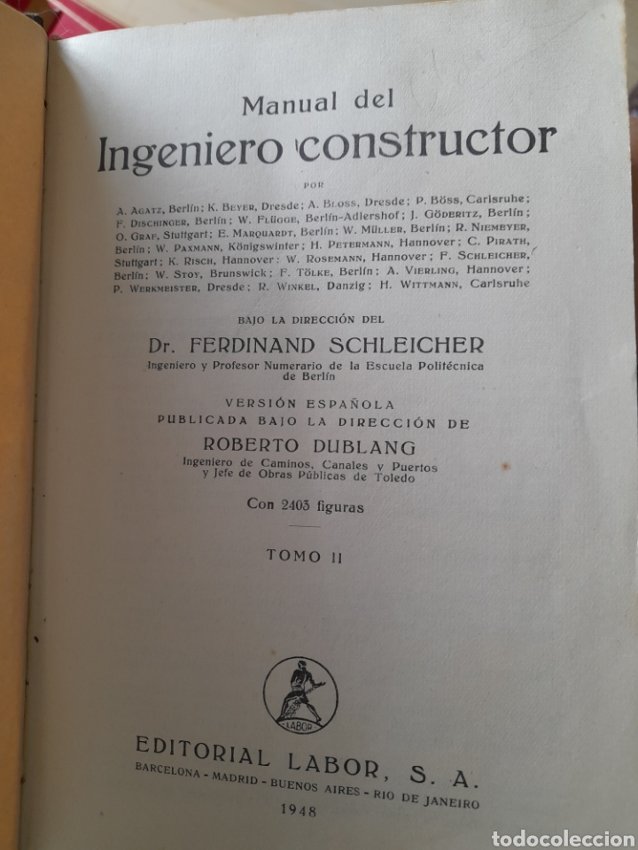 Libros de segunda mano: Manual del ingeniero constructor. F. Schlricher - Foto 5