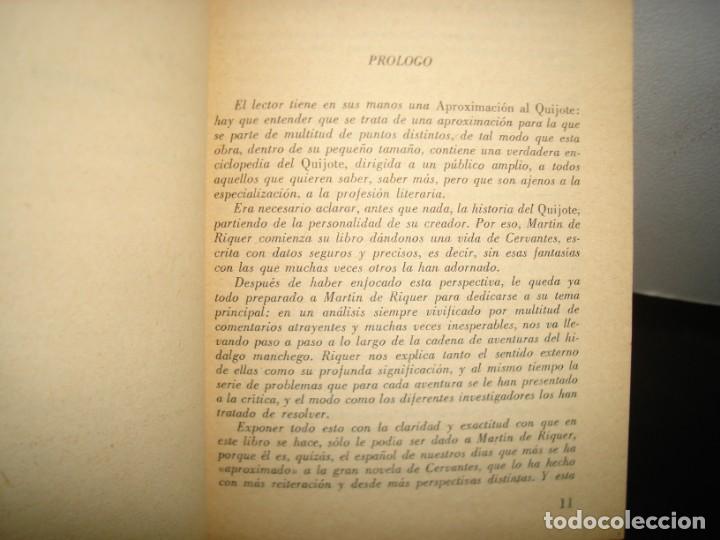 Libros de segunda mano: 19- APROXIMACI&Oacute;N AL QUIJOTE - MART&Iacute;N DE RIQUER - Foto 3