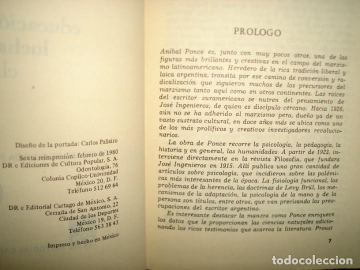 Libros de segunda mano: 19- EDUCACI&Oacute;N Y LUCHA DE CLASES - AN&Iacute;BAL PONCE - Foto 4