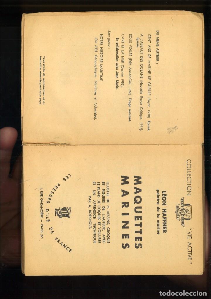 Libros de segunda mano: MAQUETTES MARINES. L&eacute;on Haffner - Foto 2