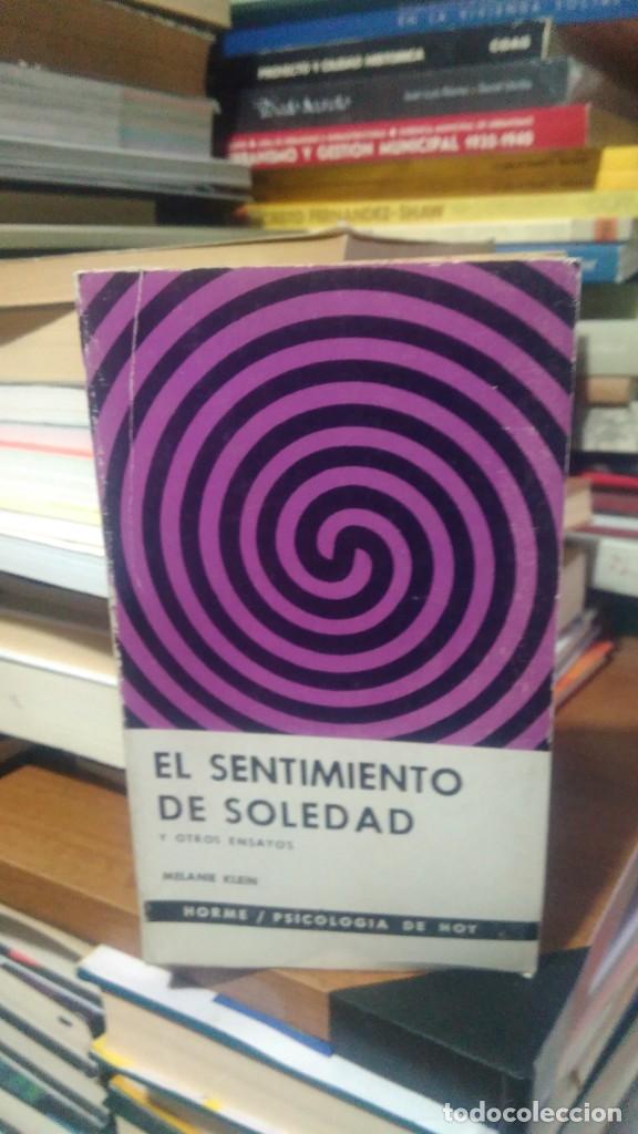 Libros de segunda mano: EL SENTIMIENTO DE SOLEDAD, MELANIE KLEIN, ED. HORME - Foto 1