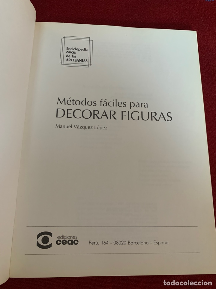 Libros de segunda mano: M&eacute;todos f&aacute;ciles para decorar figuras. Manuel V&aacute;zquez L&oacute;pez. - Foto 4