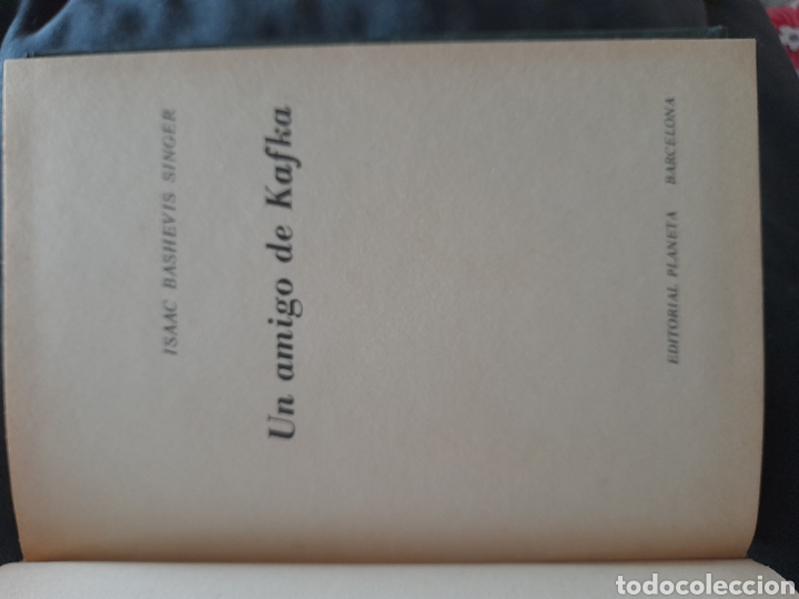 Libros de segunda mano: Un amigo de Kafka. Isaac Bashevis Singer - Foto 2
