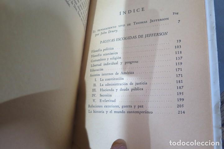 Libros de segunda mano: JOHN DEWEY. EL PENSAMIENTO VIVO DE JEFFERSON - Foto 2