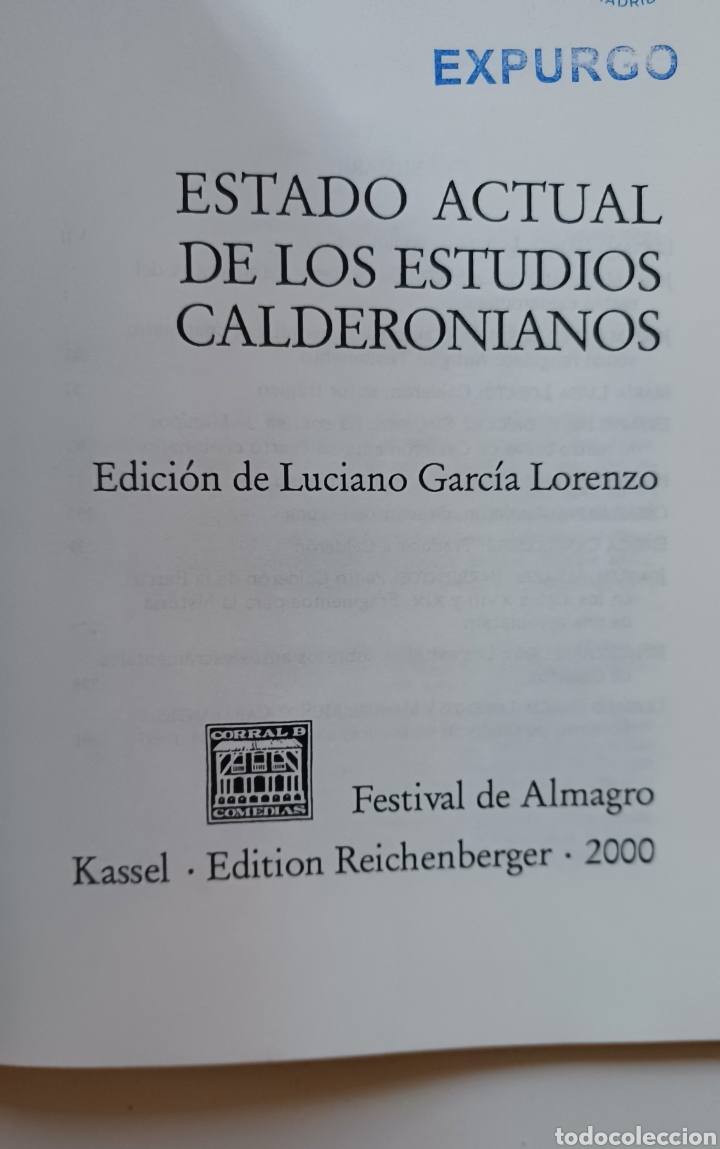 Libros de segunda mano: C&eacute;sar Oliva: Calder&oacute;n, director de escena - Foto 2