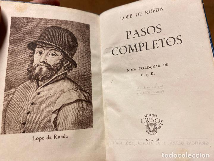 Libros de segunda mano: Crisol 48 Pasos completos - Lope de Rueda - Tercera edici&oacute;n 1964 - Foto 1