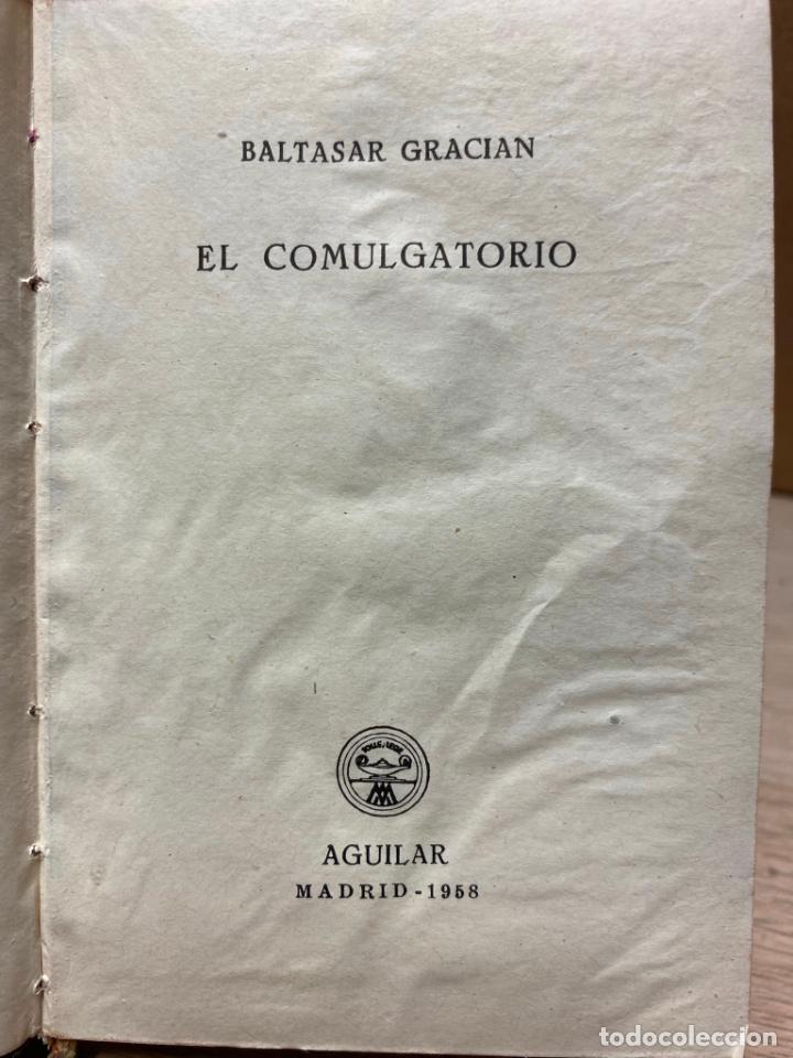 Libros de segunda mano: Crisol 78 bis El comulgatorio - Baltasar Gracian - 1958 - Foto 4