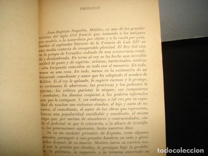 Libros de segunda mano: 19- EL ENFERMO IMAGINARIO / EL M&Eacute;DICO A PALOS - MOLIERE - Foto 3
