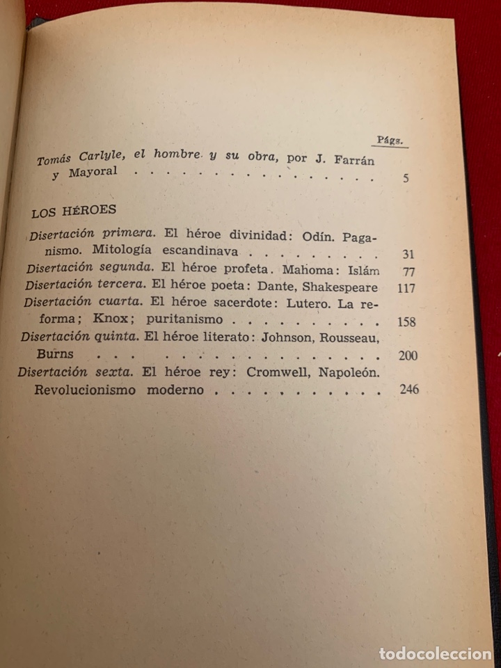 Libros de segunda mano: Los h&eacute;roes. Thomas Carlyle. - Foto 7