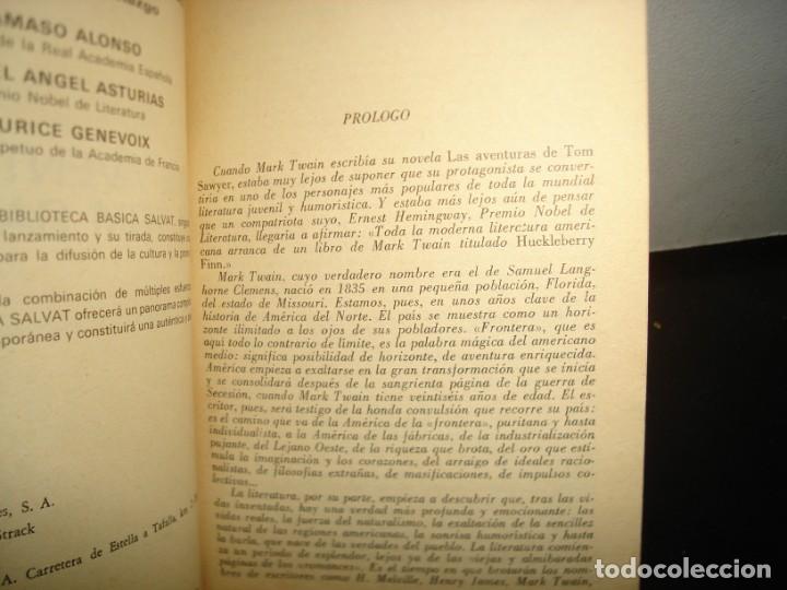 Libros de segunda mano: 19- BIBLIOTECA B&Aacute;SICA SALVAT - LAS AVENTURAS DE TOM SAWYER . MARK TWAIN - Foto 3