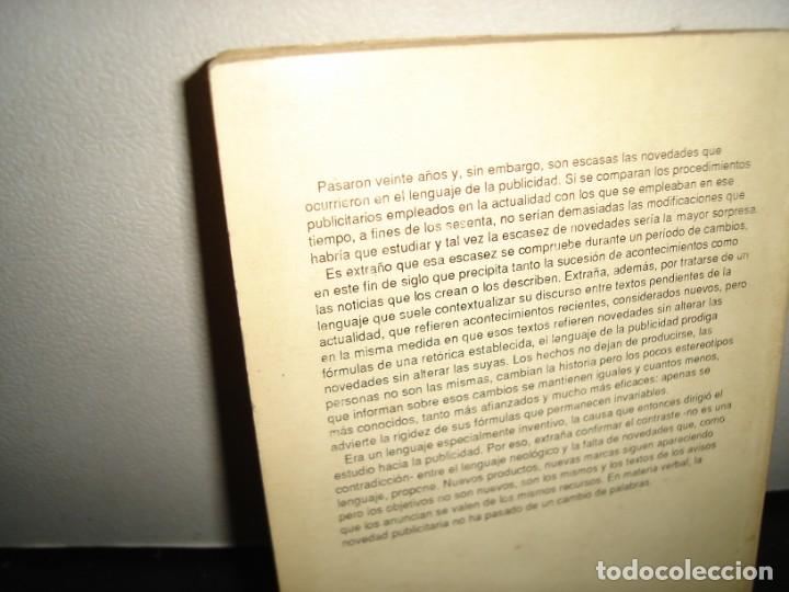 Libros de segunda mano: 21- EL LENGUAJE DE LA PUBLICIDAD - LISA BLOCK DE BEHAR - Foto 3