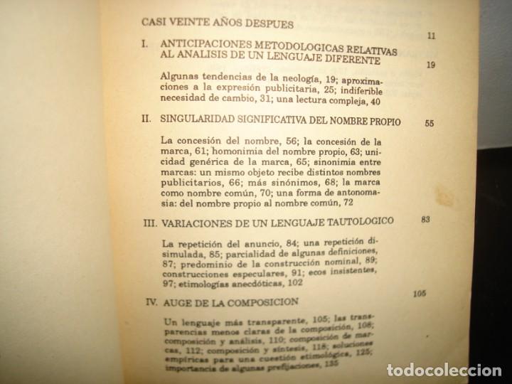 Libros de segunda mano: 21- EL LENGUAJE DE LA PUBLICIDAD - LISA BLOCK DE BEHAR - Foto 5