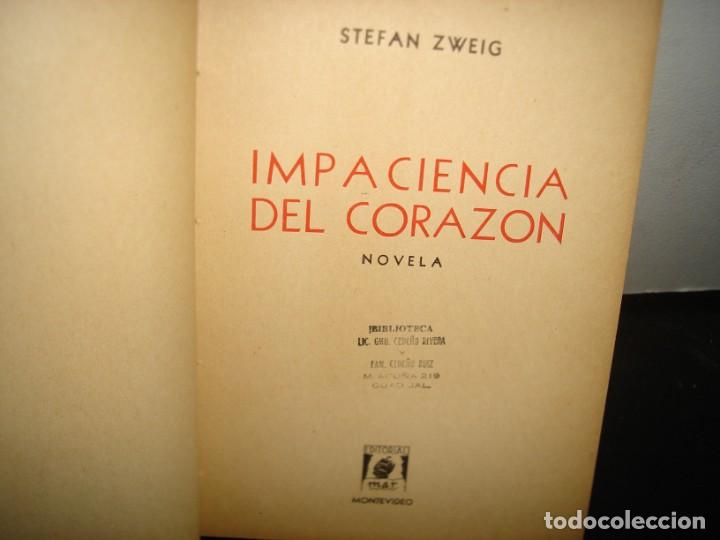 Libros de segunda mano: 21- IMPACIENCIA DEL CORAZ&Oacute;N - STEFAN ZWEIG - 50S - Foto 3