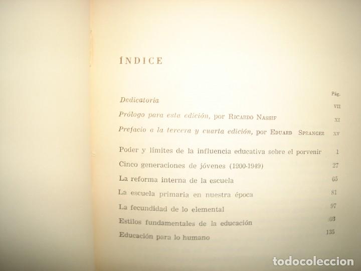 Libros de segunda mano: 21- ESP&Iacute;RITU DE LA EDUCACI&Oacute;N EUROPEA - EDUARD SPRANGER - Foto 6