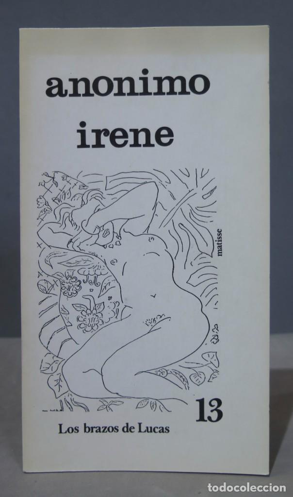 Libros de segunda mano: Irene. An&oacute;nimo. Los brazos de Lucas 13 - Foto 1