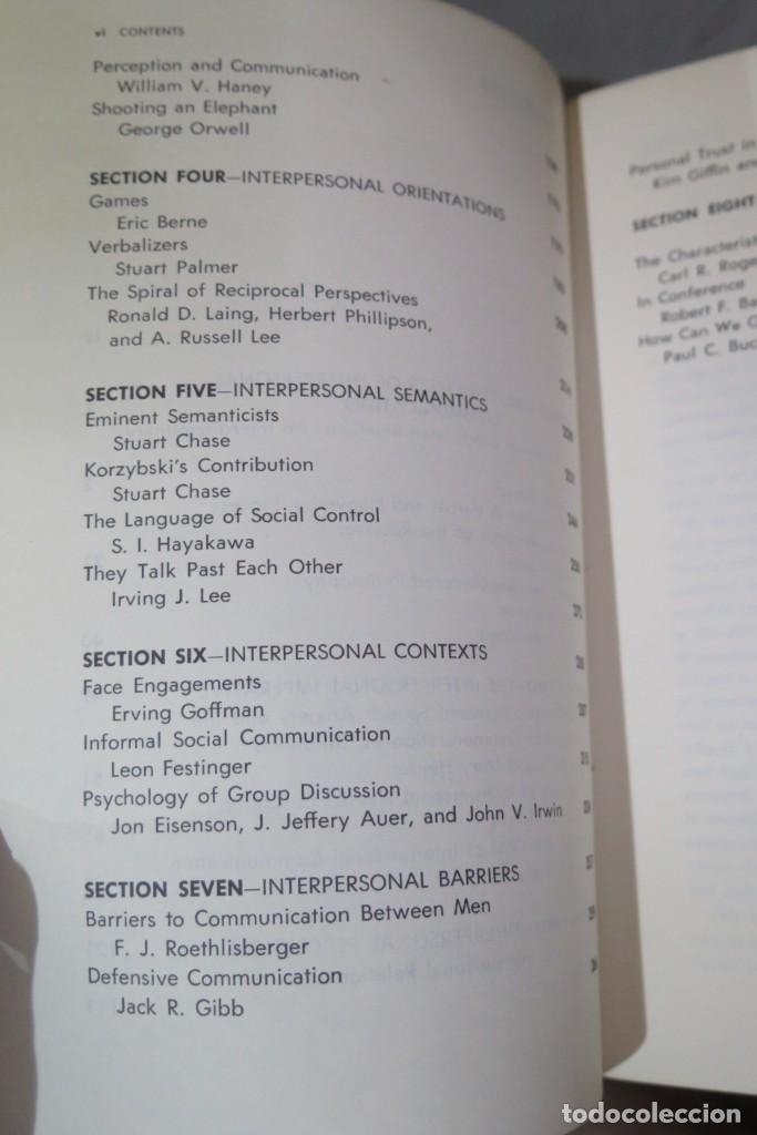Libros de segunda mano: Basic Readings in Interpersonal Communication - Foto 3