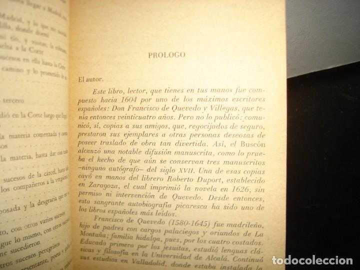 Libros de segunda mano: 21- LA VIDA DEL BUSC&Oacute;N LLAMADO DON PABLOS - FRANCISCO DE QUEVEDO - Foto 3