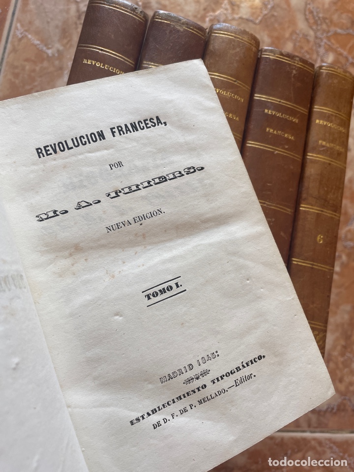 Libros de segunda mano: Revoluci&oacute;n francesa, de M. A. Thiers (6 tomos) - Foto 2