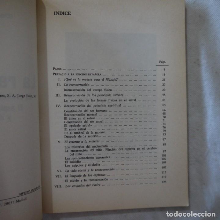 Libros de segunda mano: LA REENCARNACI&Oacute;N - PAPUS - EDAF - 1987 - Foto 5