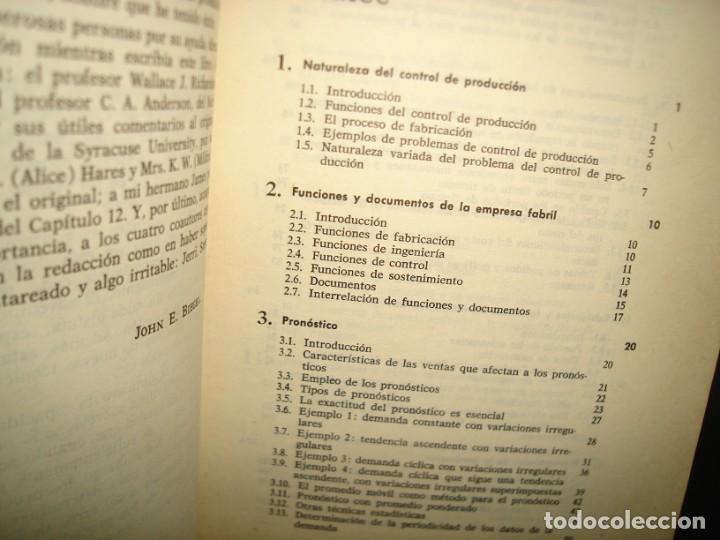 Libros de segunda mano: 22- CONTROL DE PRODUCCI&Oacute;N. PROCEDIMIENTO CUANTITATIVO - JOHN E. BIEGEL - Foto 3