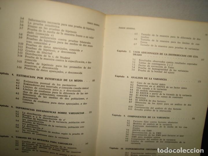 Libros de segunda mano: 23- INTRODUCCI&Oacute;N A LA ESTAD&Iacute;STICA - A. D. RICKERS Y H. N. TODD - Foto 7