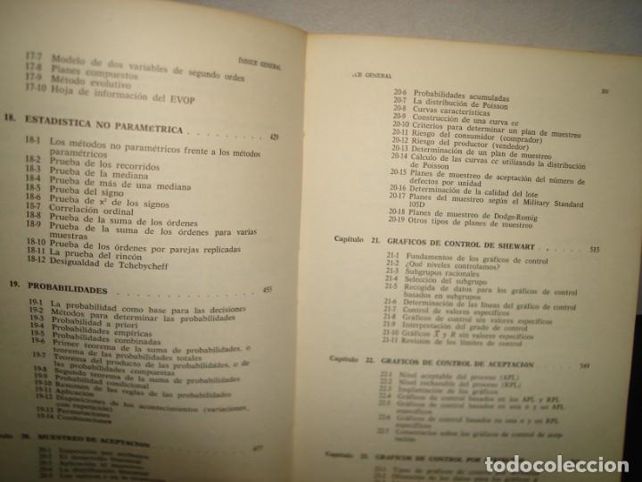 Libros de segunda mano: 23- INTRODUCCI&Oacute;N A LA ESTAD&Iacute;STICA - A. D. RICKERS Y H. N. TODD - Foto 9
