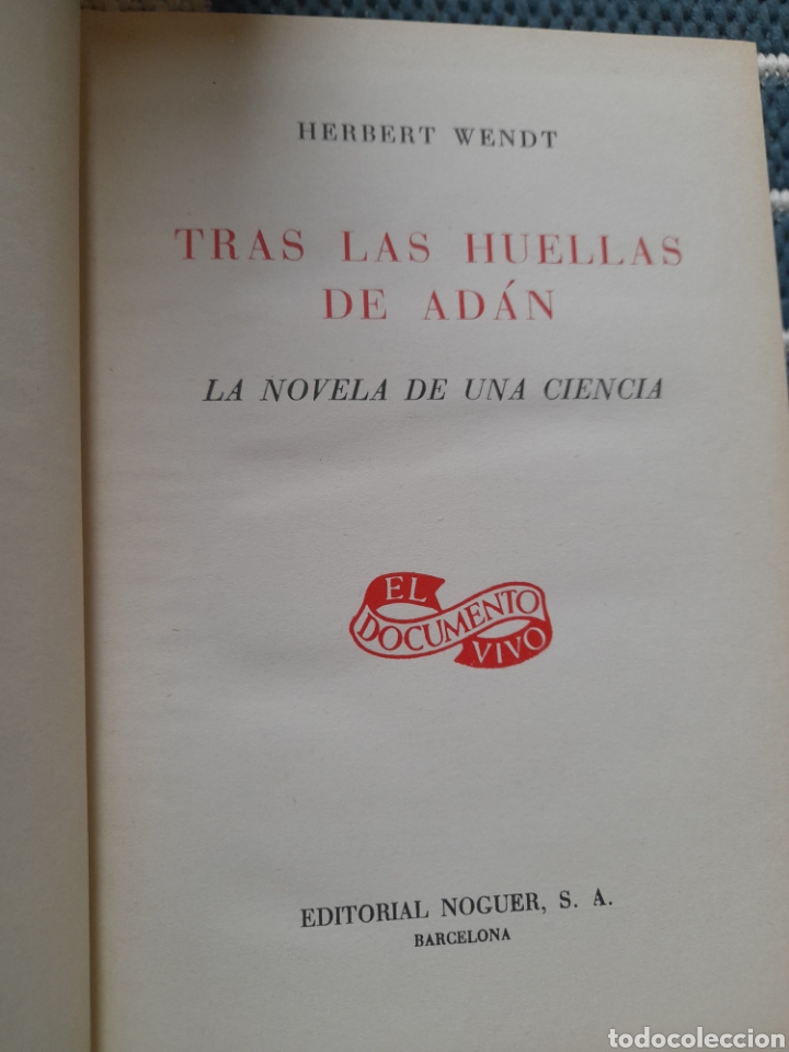 Libros de segunda mano: Tras las huellas de Adan. Herbert Wendt - Foto 3