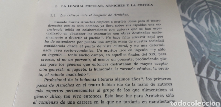 Libros de segunda mano: ARNICHES Y EL HABLA DE MADRID, MANUEL SECO, - Foto 2