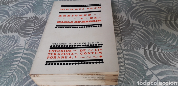 Libros de segunda mano: ARNICHES Y EL HABLA DE MADRID, MANUEL SECO, - Foto 1