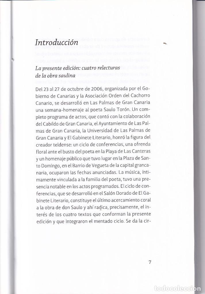 Libros de segunda mano: CUATRO ACERCAMIENTOS A LA OBRA DE SAULO TORON - CANARIAS - Foto 3