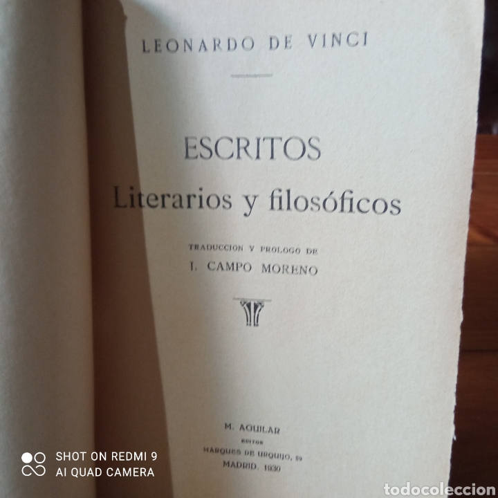 Libros de segunda mano: Escritos literarios y filos&oacute;ficos , Leonardo de Vinci. - Foto 2