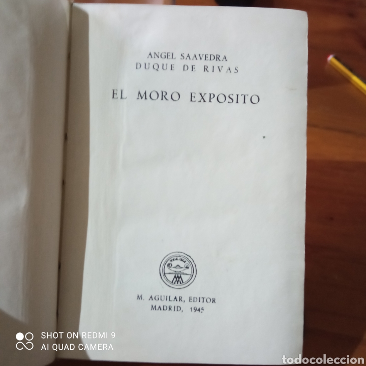 Libros de segunda mano: El moro expoxito ediciones Aguilar 1945. - Foto 2
