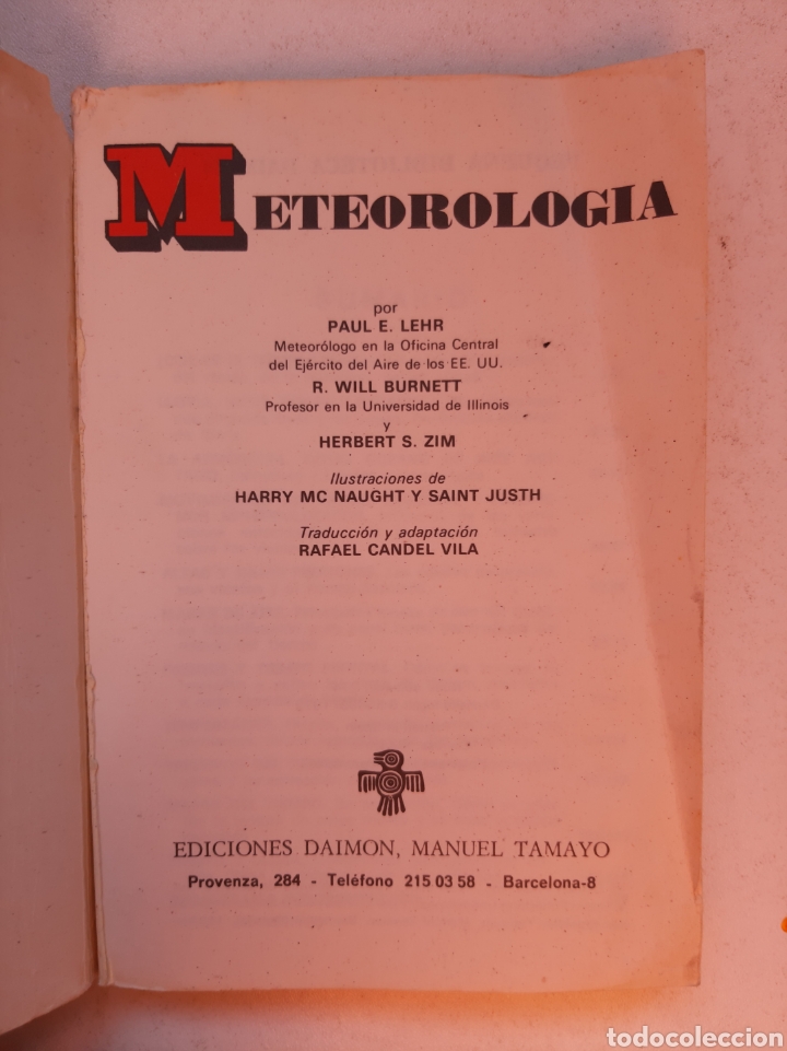 Libros de segunda mano: METEOROLOG&Iacute;A EDICIONES DAIMON - Foto 2