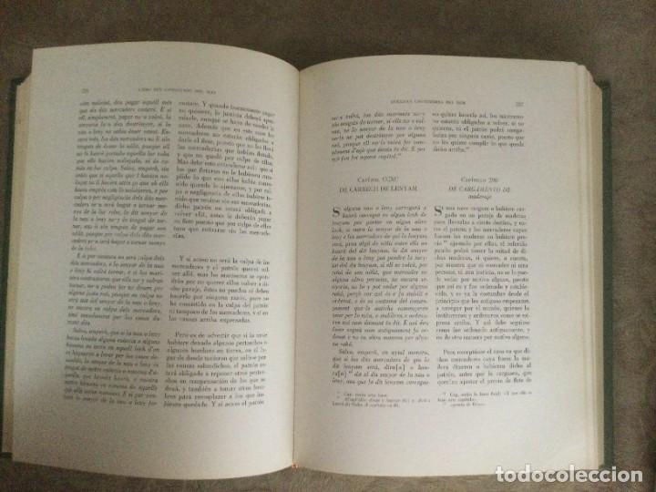Libros de segunda mano: LIBRO DEL CONSULADO DEL MAR. Ed. de A. de Capmany. Pr&oacute;logo de J. M&ordf; Font Rius. - Foto 3