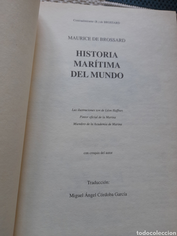 Libros de segunda mano: Historia mar&iacute;tima del mundo. Maurice de Brossard - Foto 4