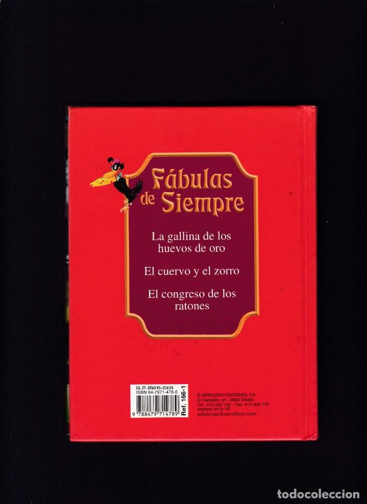 Libros de segunda mano: F&Aacute;BULAS DE SIEMPRE - SERVILIBRO EDICIONES / ILUSTRADO 2003 - Foto 2